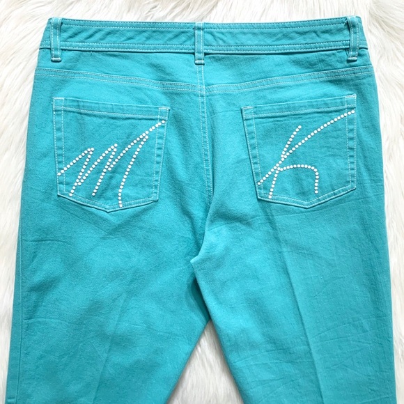 SOLD-Michael Kors Studded Logo Pocket Jeans - Picture 3 of 9